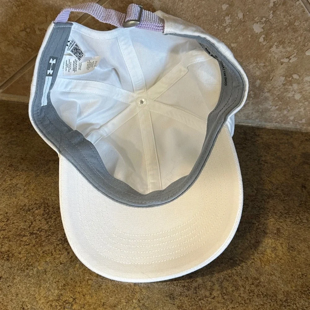 Under Armour Women's Hat Adjustable Strapback‎ UA Free Fit White Casual Cap NEW